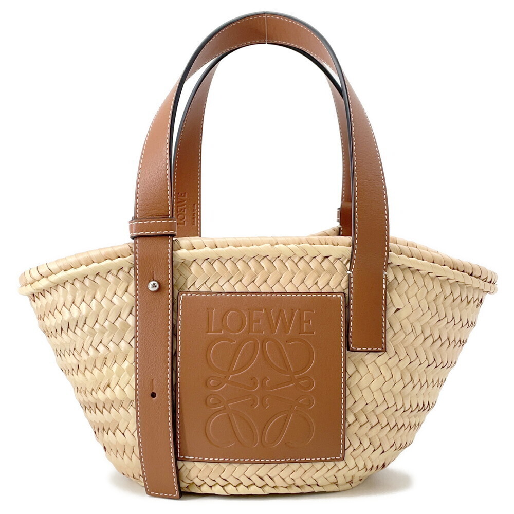 Loewe handbag basket bag raffia